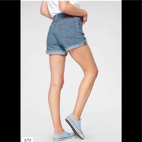 Levis Cutoff Denim Shorts - Picture 3 of 9